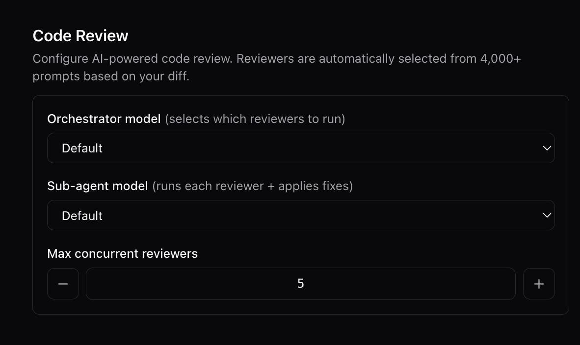 AI code review built in